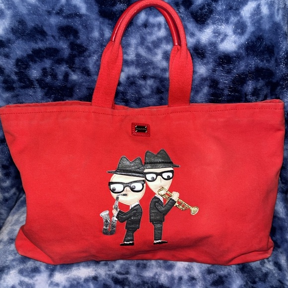 Dolce & Gabana Blues Brothers vintage tote! RARE! With COA! - Picture 1 of 8